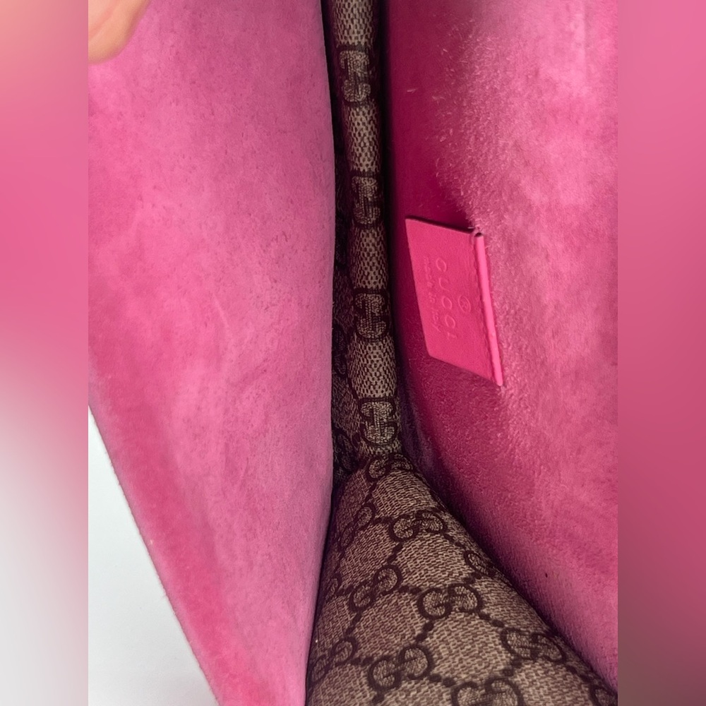 Gucci Dionysus Monogram Canvas Pink Shoulder Bag - Picture 9 of 9